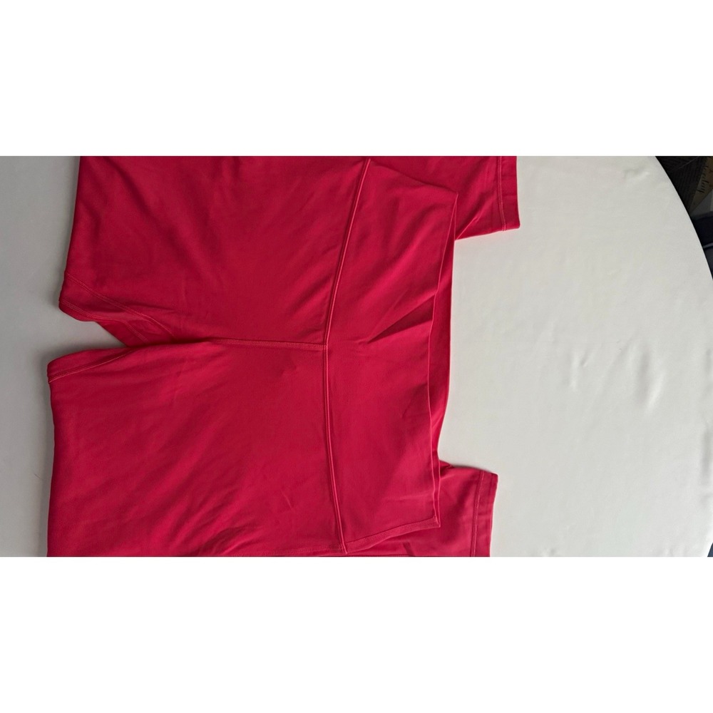 lululemon Nulu High Rise Cropped Capri Leggings Women's 14 Pink Stretch 19"